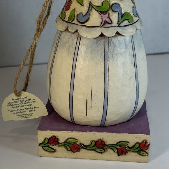 Jim Shore Heartwood Creek Snow Woman Winter Blossoms Figurine 2008 #4010358 - Picture 9 of 15